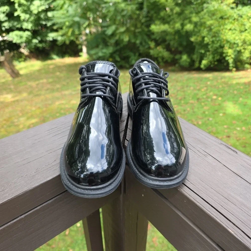 Original S.w.a.t. Uniform Dress Oxford Shoes Men's‎ 5 Shiny Black Lace Up